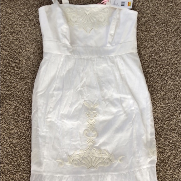 Vineyard Vines White Lace Embroidered Eyelet Dress - Picture 2 of 7